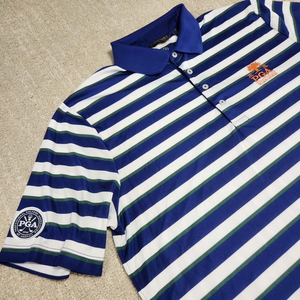 Ralph Lauren Performance Polo Men L PGA Ocean Course Big Pony Golf Shirt Wick - Picture 2 of 11
